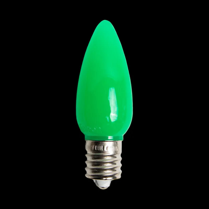 Ampoule LED Opaque C9 Verte
