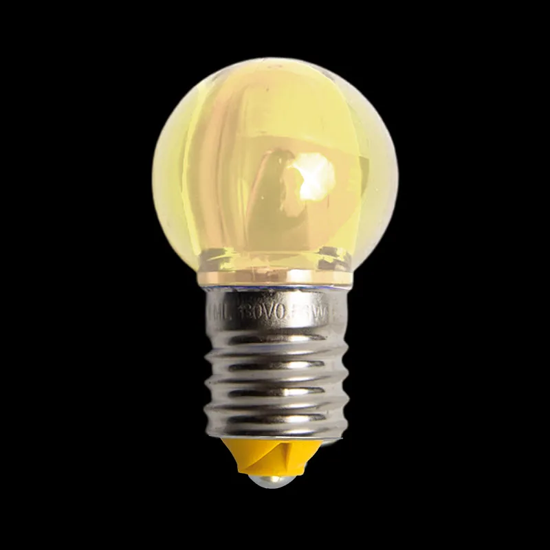 Ampoules LED blanc chaud et lisse, transparentes et lisses, 130V UL G30 E17