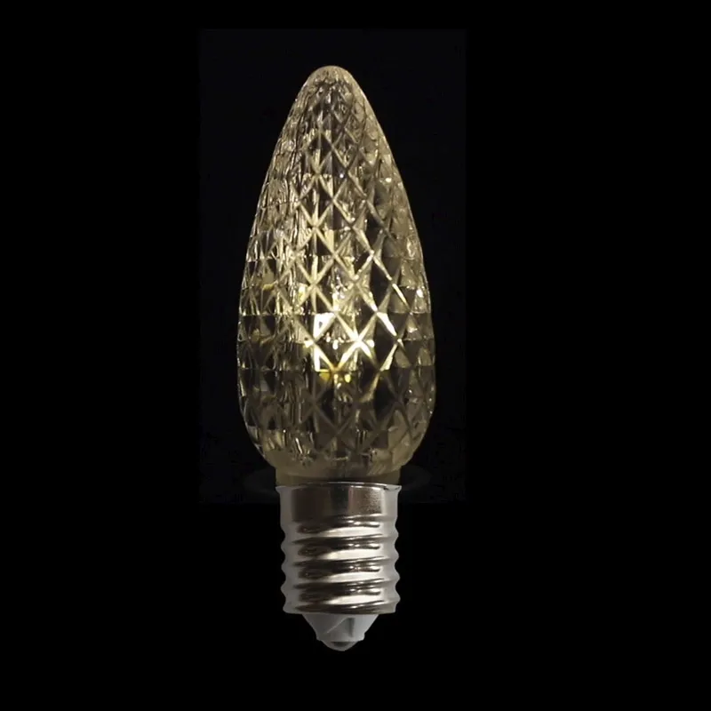 Ampoule LED C9 à facettes scintillantes