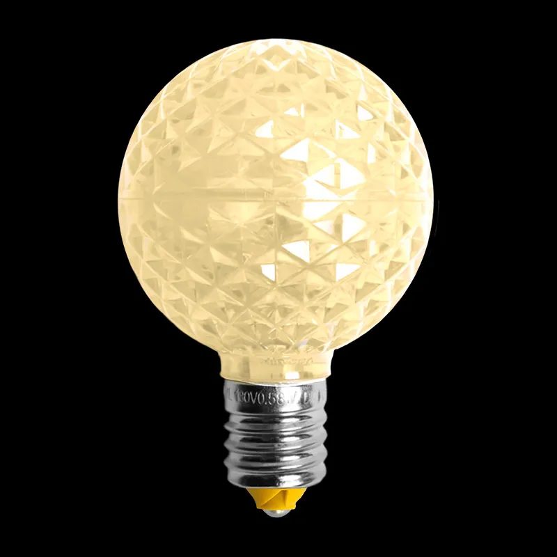 Ampoule LED G50 Transparente – Blanc Chaud Soleil