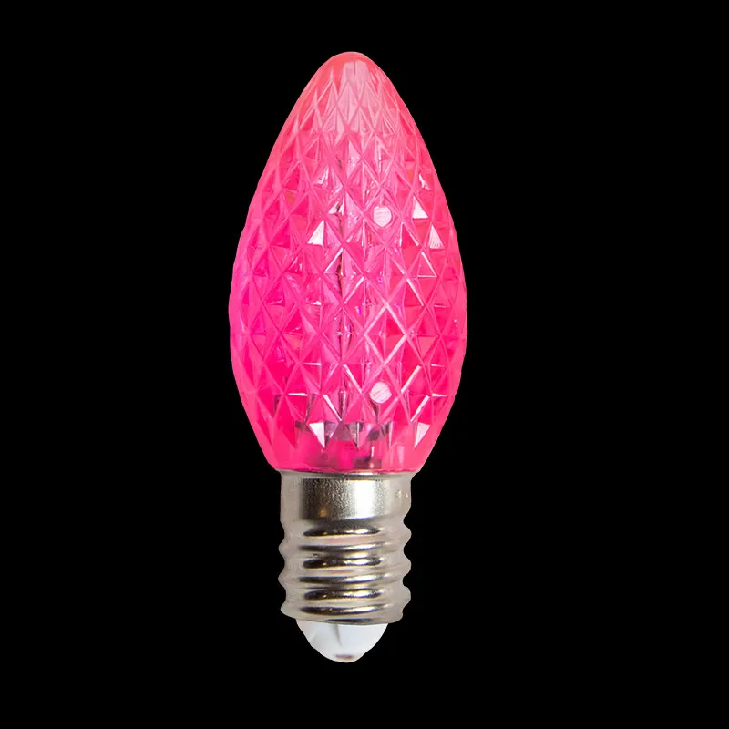 Ampoule LED à facettes C7 – Rose