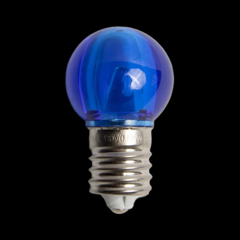 Ampoules LED bleues transparentes lisses 130 V UL G30 E17